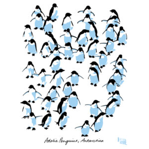 Adelie Penguins Antarctica - Kids Longsleeve Tee Design