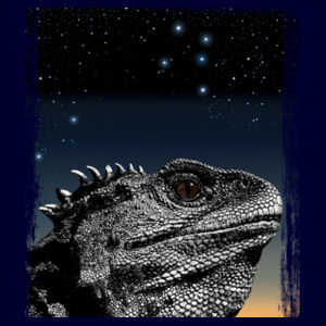 Tuatara Under The Stars - Mens Block T shirt Design