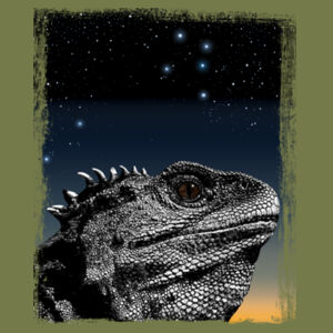 Tuatara Under The Stars - Womens Maple Tee Design