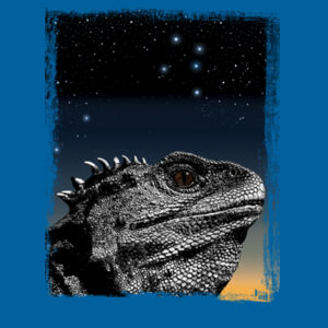 Tuatara Under The Stars - Kids Youth T shirt Design