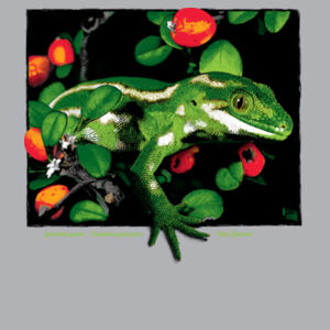 Jewelled gecko Banks Peninsula - Mens Block T shirt Design