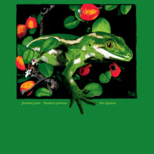 Jewelled gecko Banks Peninsula - Kids Youth T shirt Design