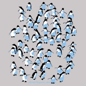 Adelie Penguins Antarctica - Kids Ice Tee Design
