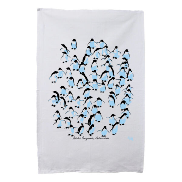 Adelie Penguins Antarctica - tea towel Thumbnail