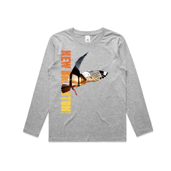 Red-billed gull New Brighton - Kids Longsleeve Tee Thumbnail