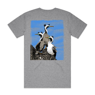 Spotted Shags Banks Peninsula - Mens Block T shirt Thumbnail