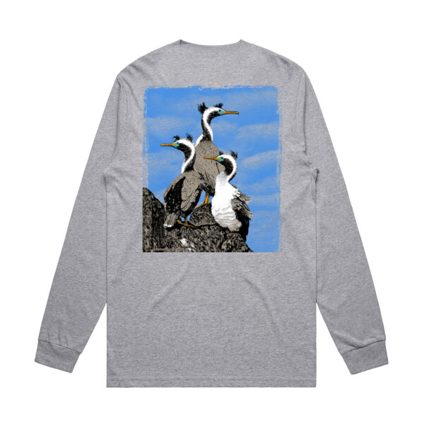 Spotted Shags Banks Peninsula - Mens General Long Sleeve Tee Thumbnail