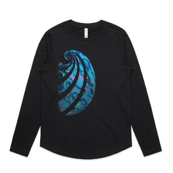 Paua Pacific - Womens Curve Longsleeve Tee Thumbnail